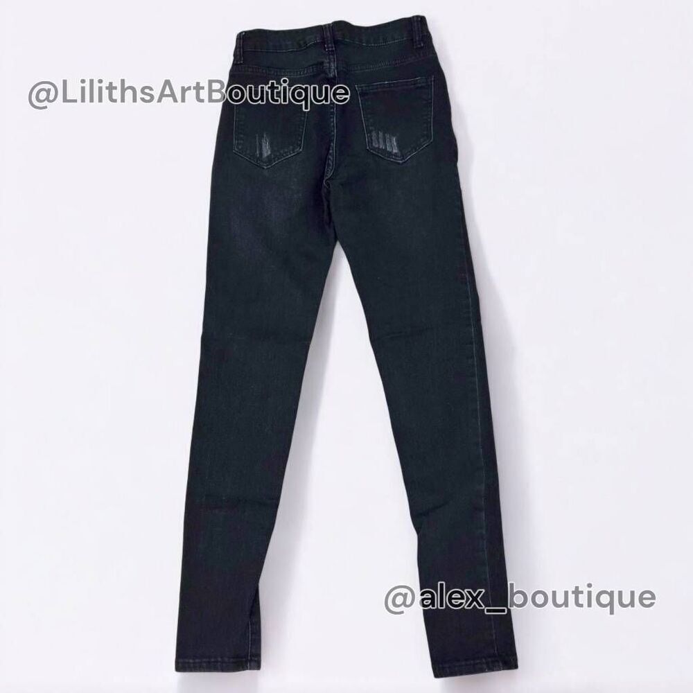 SHEIN High Rise Button-up Skinny Jeans(A010)-Size XS (2/26) for Women - Picture 5 of 9